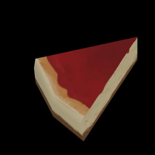 Käsekuchen mit roten Beeren